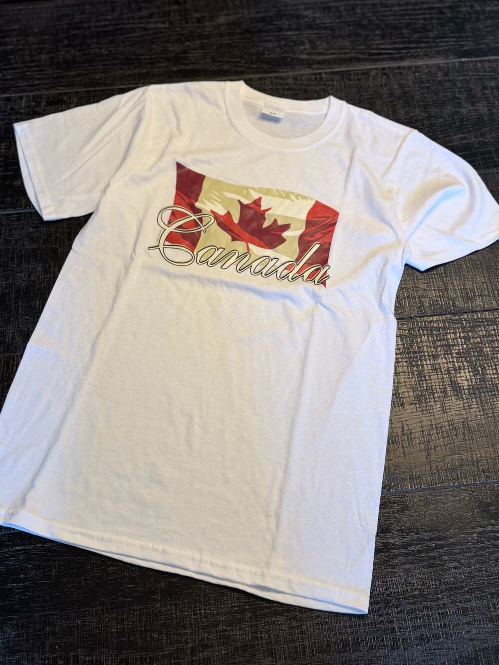 Gildan Canada Flag Graphic T-Shirt Size Small